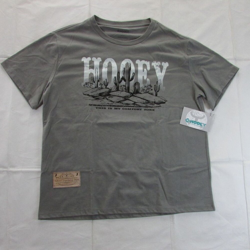 Hooey Women's XL Short Sleeve This is My Comfort Zone Cactus Graphic T-Shirt Ste
